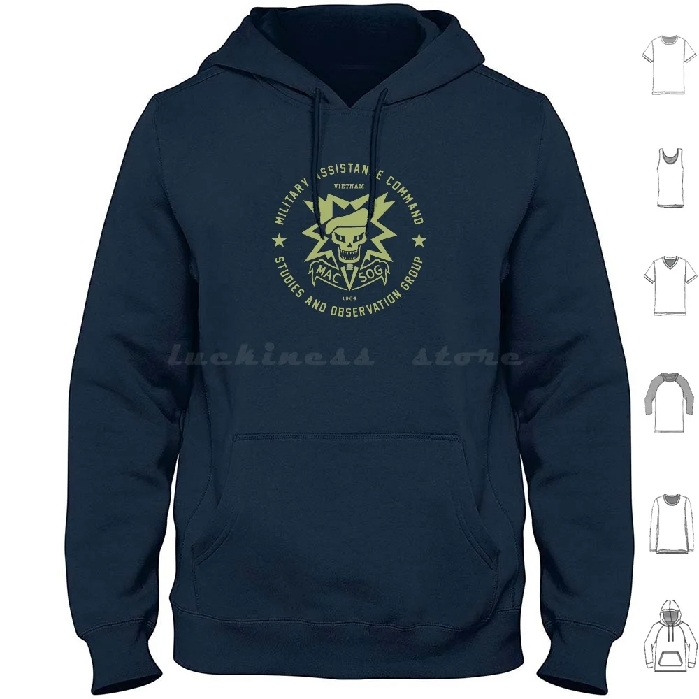 Macv-Sog Hoodies Long Sleeve Vietnam War Macvsog Special For
