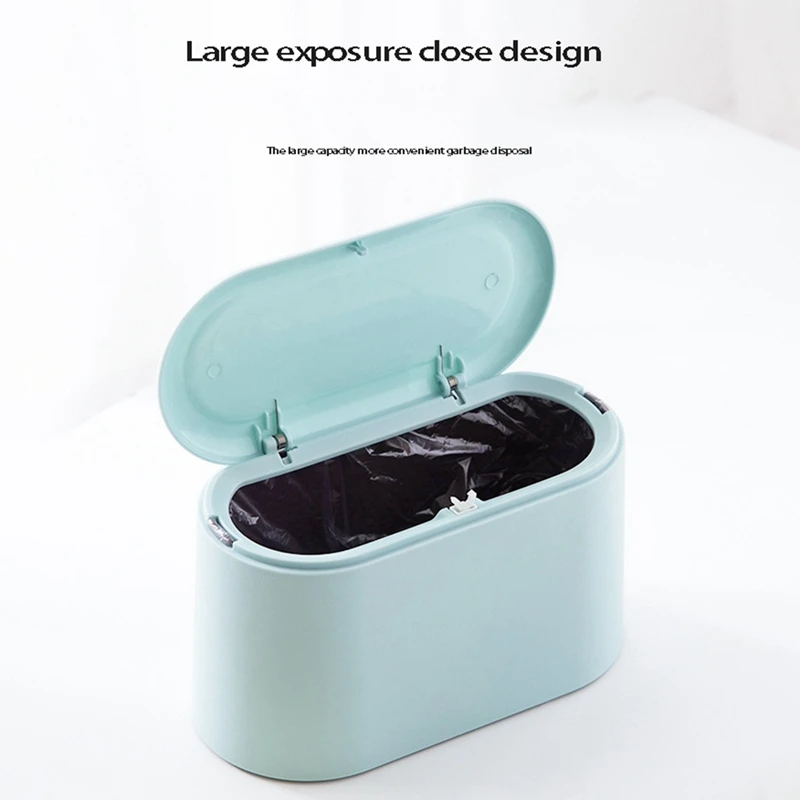 Акция! Простое настольное мини-ведро для мусора Двухслойное мусорное ведро с