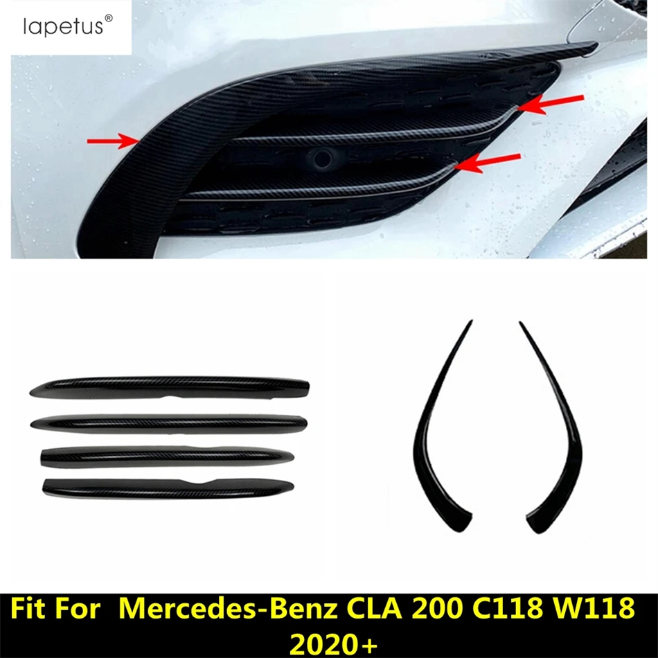 

Front Fog Lights Lamps Eyebrow Strip / Bumper Grille Air Inlet Knife Cover Trim For Mercedes-Benz CLA 200 C118 W118 2020 - 2022