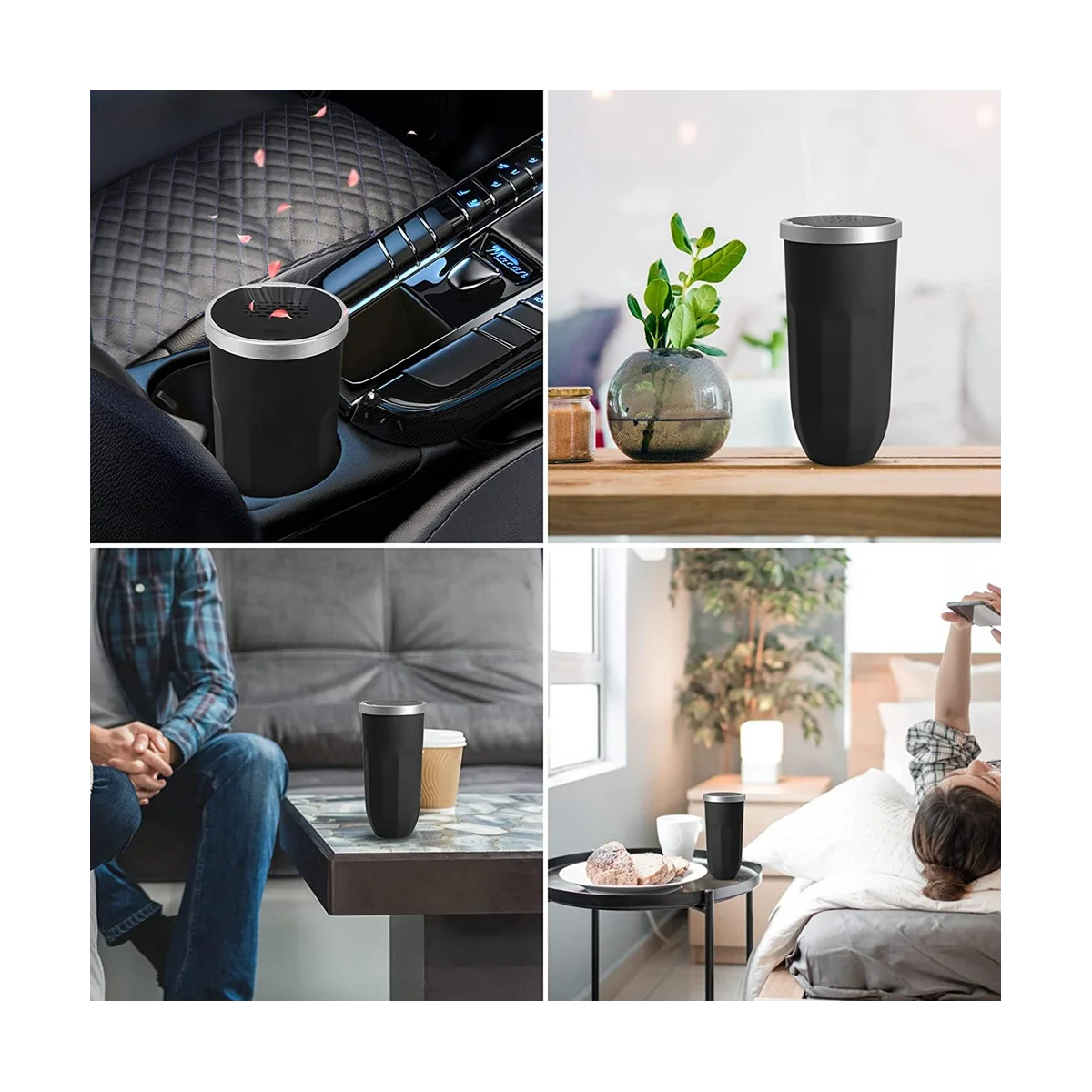 Автомобильный мусорный бак автомобильный с крышкой для ароматерапии мини