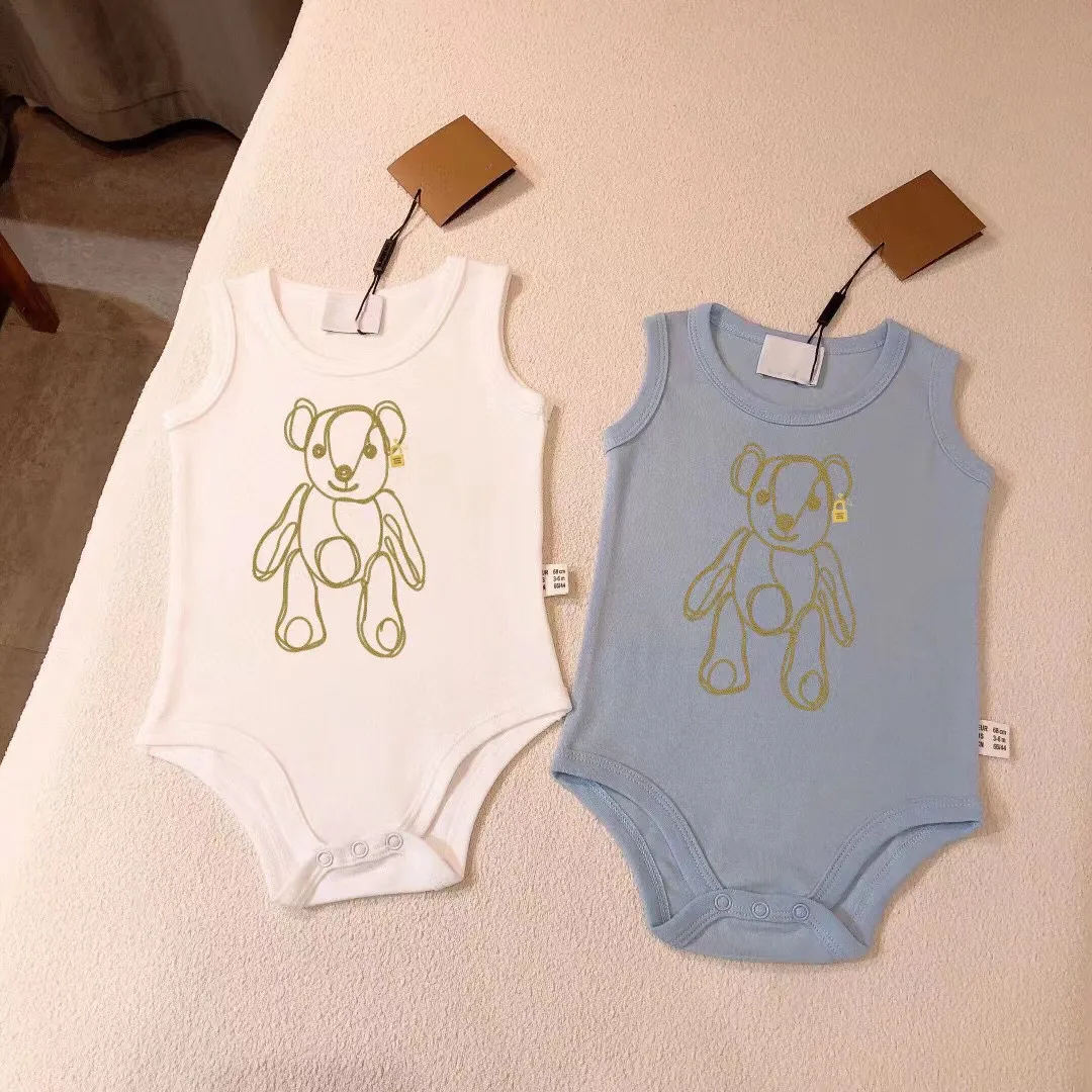 

2022 Newborn Romper animal printed letter printed Toddler Baby Kids Clothes 59 66 73 80 90CM