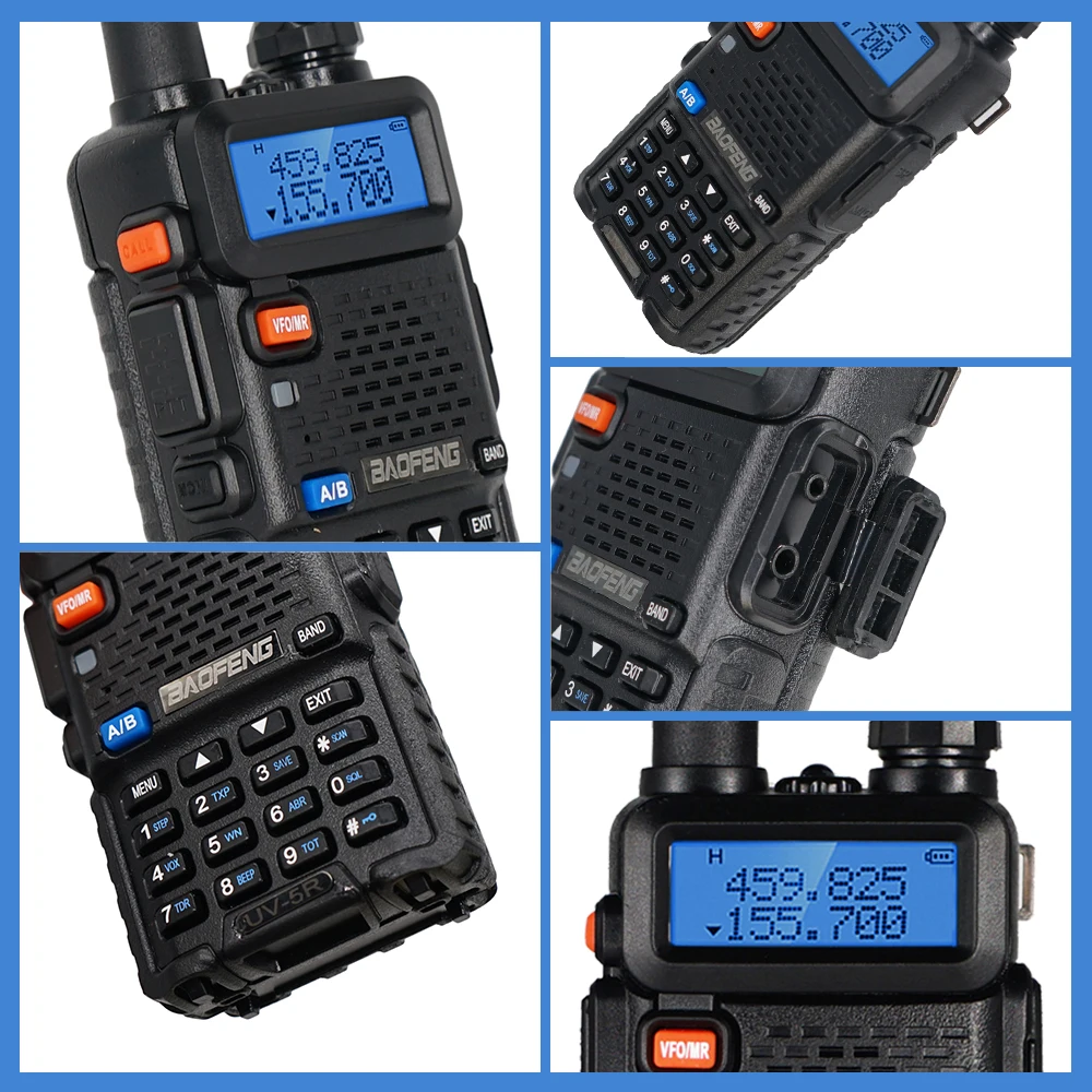 Рация Baofeng UV-5R Talkie UV 5R 2 шт./лот мощная Любительская CB радиостанция UV5R