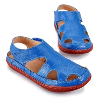 summer kids leather sandals children genuine leather sandals boy beach shoes kids cloesd toe toddler shoes girls sandals