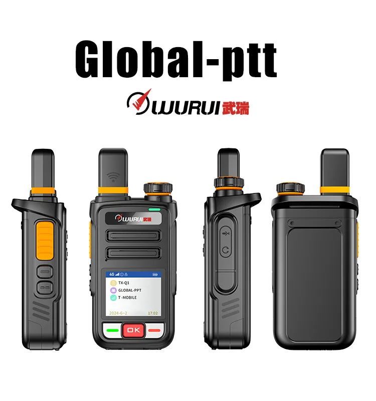 Wurui 4G N9 global-ptt POC walkie talkie интернет двухстороннее радио commutator Дальний диапазон GSM