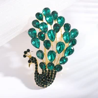 dmari luxury jewelry big rhinestones peacock lapel pins vintage ol accessories birds badge women brooch 2022