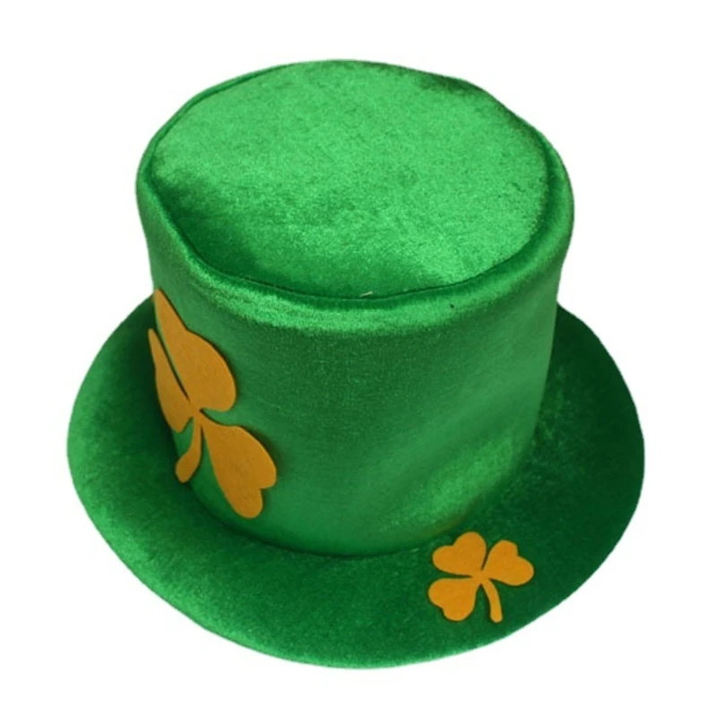 

Leprechaun Hat Props Holiday Thick St. Patricks Day Top Hat Adults Kids Green