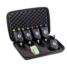 Комплект сигнализации для ловли карпа, беспроводной рыболовный будильник, 1 + 4 комплекта, удочки для забрасывания карпа с чехлом