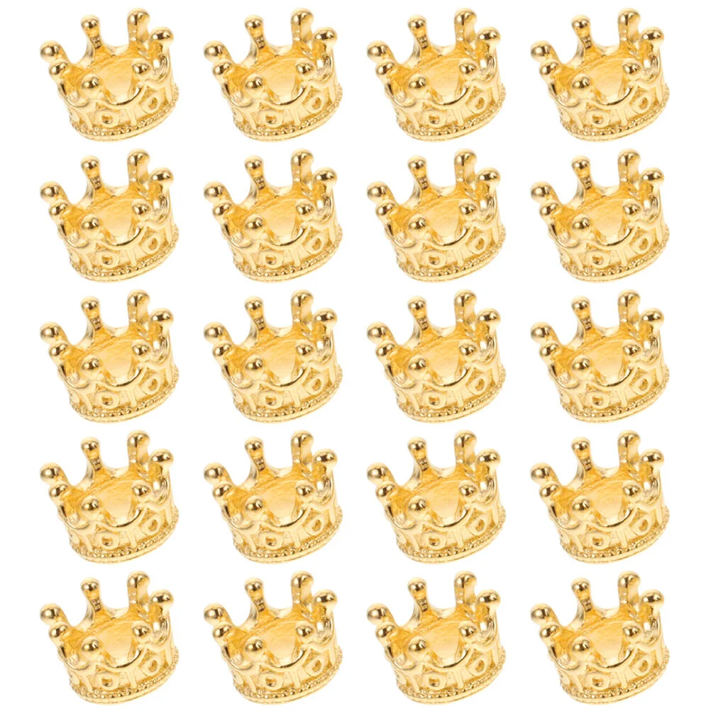 60 Pcs Key Chain Crown-design Charm Decked Accessories DIY Jewelry Charms Prime Pendant Necklace Alloy Bracelet Connectors