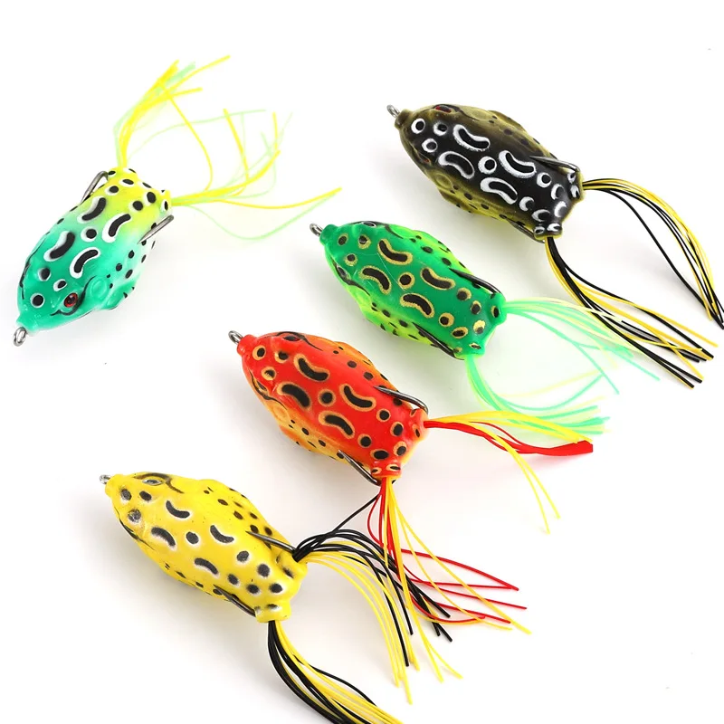 

1pcs 5/8.5/13/17.5g Artificial Frog Lure Soft Bait Artificial Fishing Lure Ray Frog Swimbait Pesca Topwater Bait Tool 3D Eyes