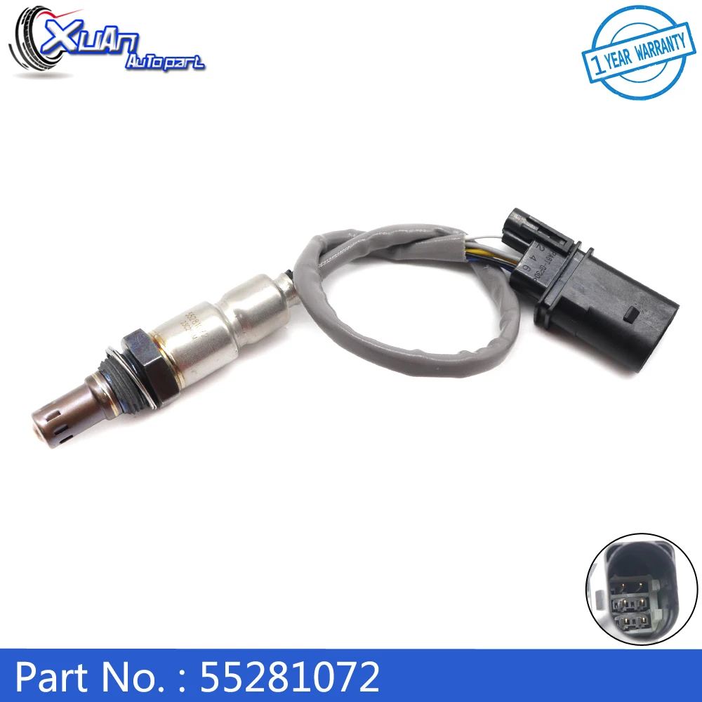 

XUAN Upstream 5 wire Air Fuel Ratio Lambda O2 Oxygen Sensor 55281072 for Alfa Romeo Giulia Stelvio Fiat 500L Jeep Compass 2013-