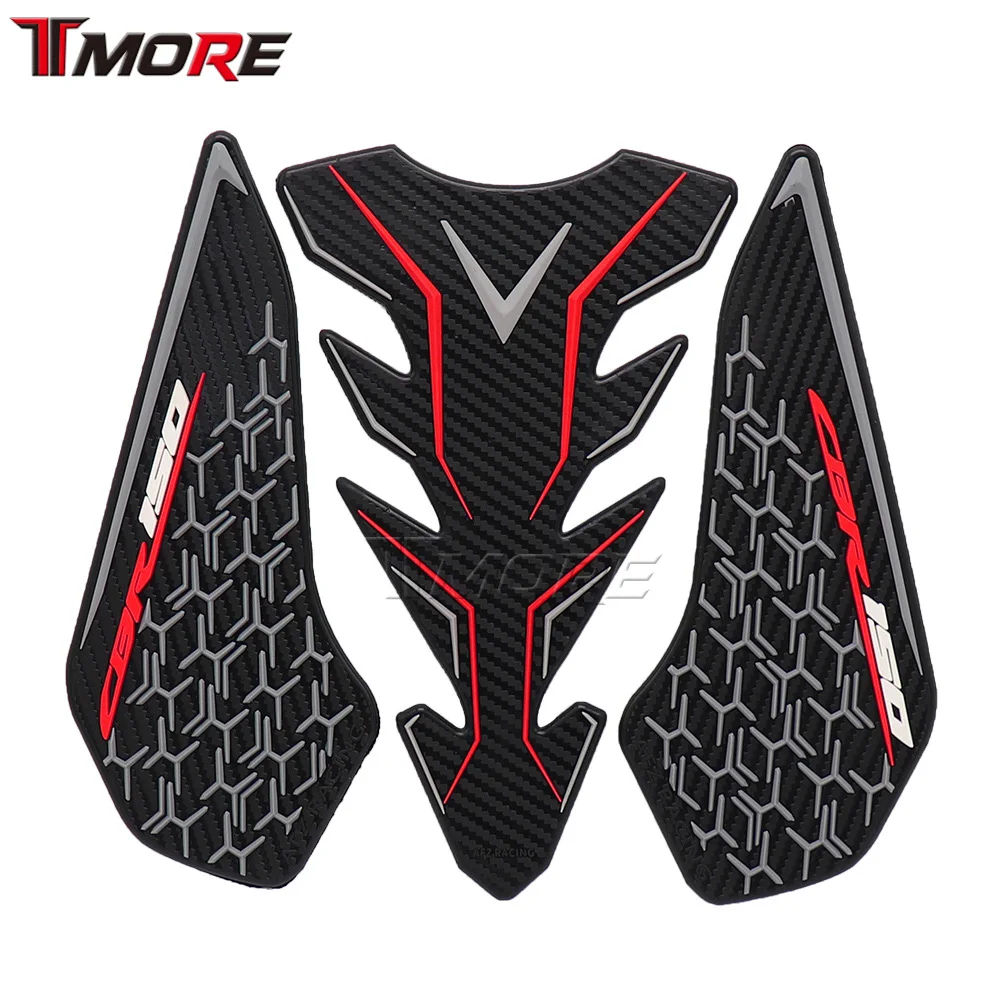 For Honda CBR150 CBR 150R CBR150R 2021-2022 Motorcycle Fuel Tank Pad Protector sticker Side Pad Knee Grip Decal Kit Decoration images - 6