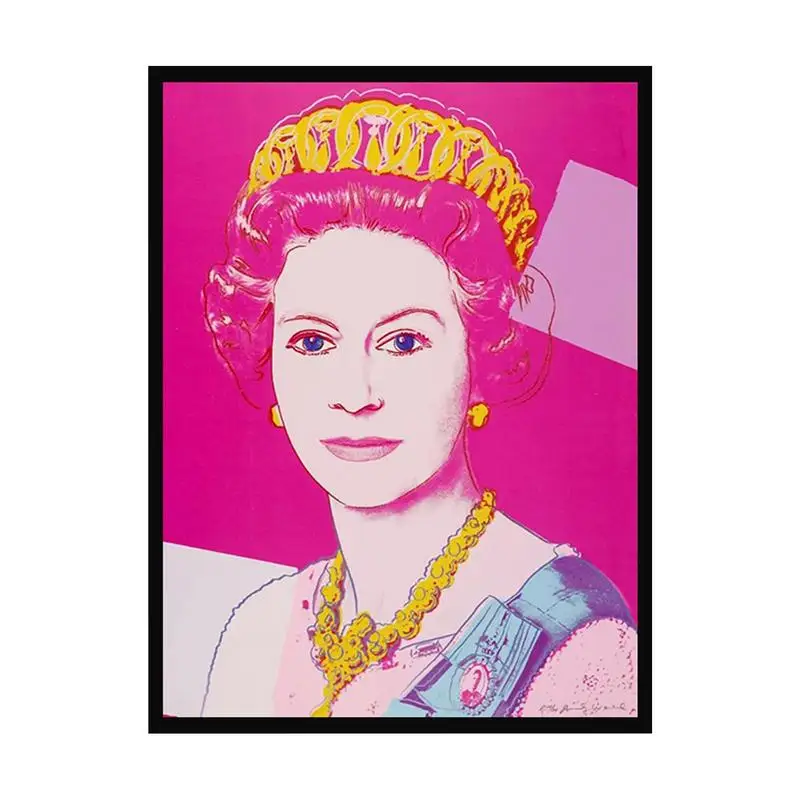 

British Queen Elizabeth Print Platinum Jubilee Queen Elizabeth II Wall Art Memorabilia Durable Canvas Wall Decor For Living Room