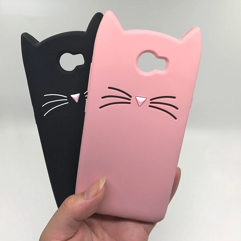 

3D Silicon Case For Huawei Y5 II Cute Cat Phone Case For Huawei Y6 Prime Y7 2018 P40 P30 Pro P20 Lite Back Cover Cartoon Fundas