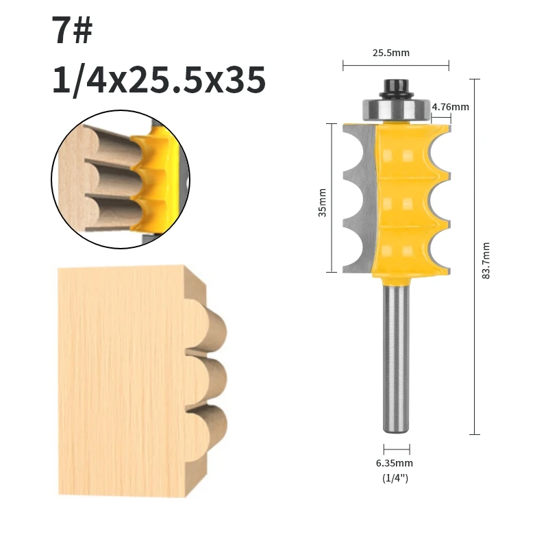 

YUSUN Тройная фреза с бусинами для дерева