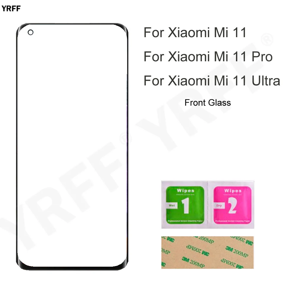 for xiaomi mi 11 pro front glass touth panel for xiaomi mi 11 ultra no touch screen mobile phone repair assembly parts free global shipping