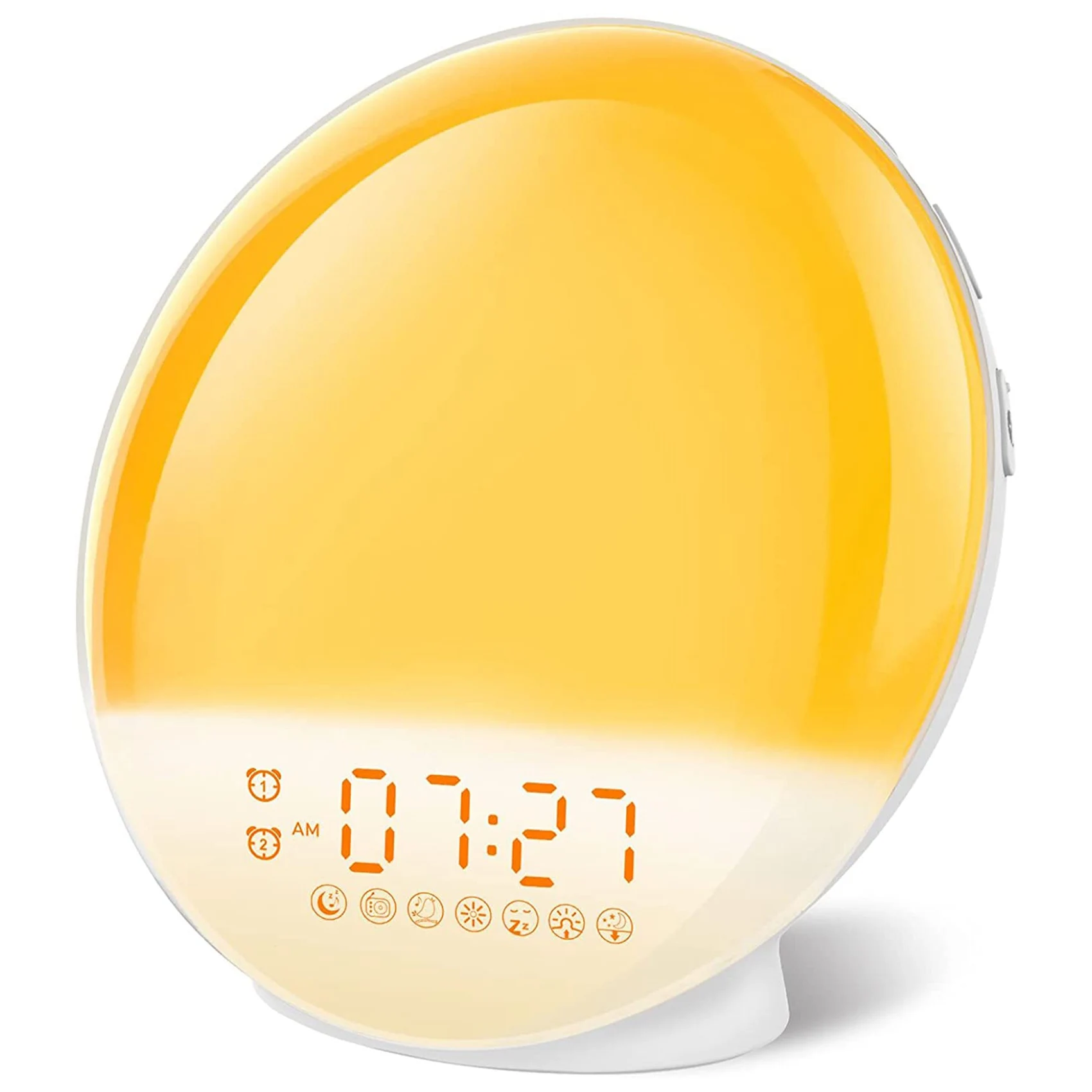 

Будильник Sunrise, аналогосветильник будильник с двумя аналоговыми часами восхода, будильник с поддержкой сна, цифровой будильник