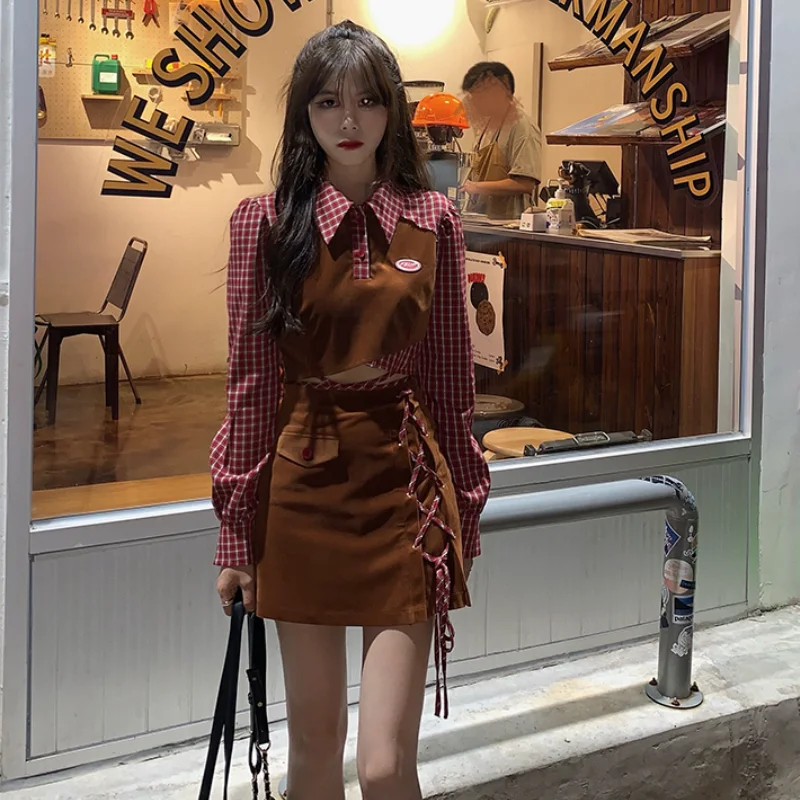 Милые костюмы из искусственной юбки зимний французский винтажный элегантный