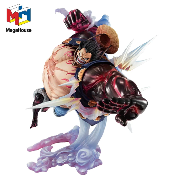 

MegaHouse ONE PIECE Gear Fourth Monkey D. Luffy Action Figure Anime Model Desktop Decorations Collectible Toys Gifts