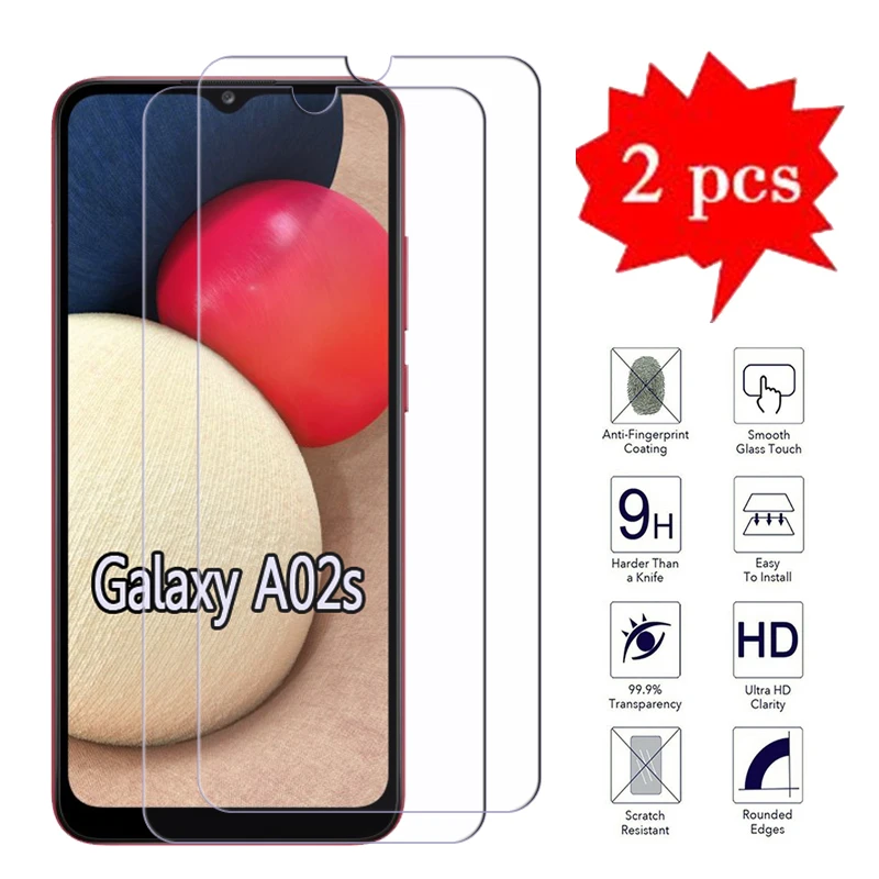 Стекло для Samsung Galaxy A02s SM A025M A025F, Взрывозащищенная защитная пленка для экрана телефона, стекло для Samsung A02s, 2-1 шт.