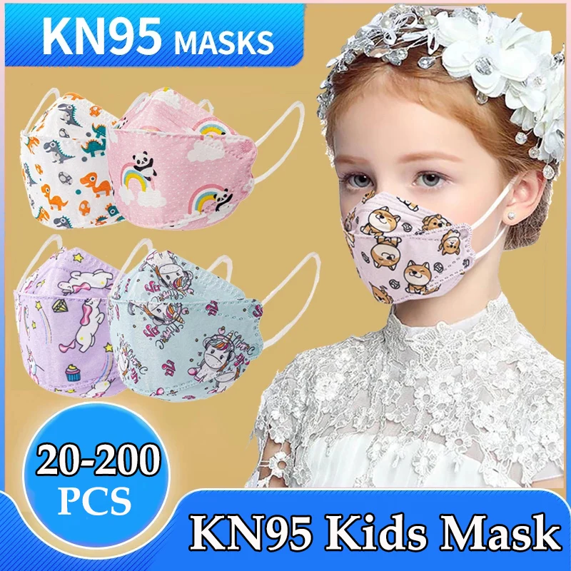

KN95 Masks Kids ffp2mask Child Protective Mascarillas Quirurgicas Homologadas Cartoon Fabric facial mask KN95 Face Mask Children