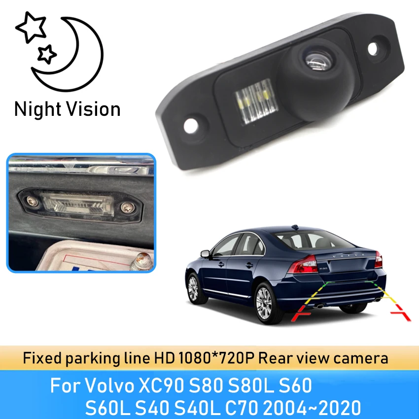 

Car Rear View Backup Reverse Parking Camera Full HD CCD Accessories For Volvo XC90 S80 S80L S60 S60L S40 S40L C70 2004~2019 2020