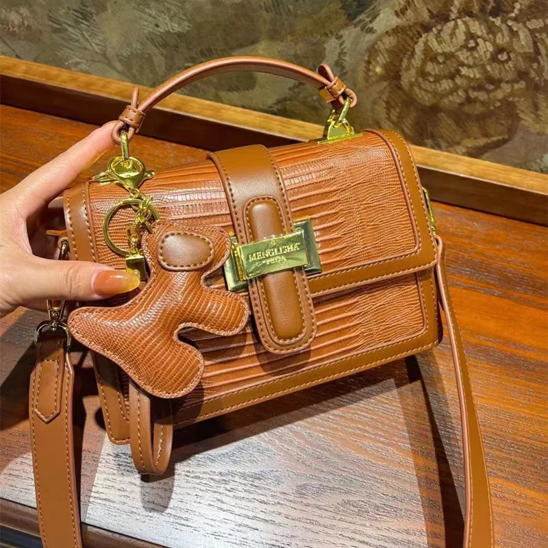 Solid Color Small Square Bag For Ladies Famous Brand Designer Purses And Handbags 2023 New Fashion Single Shoulder Messenger Bag