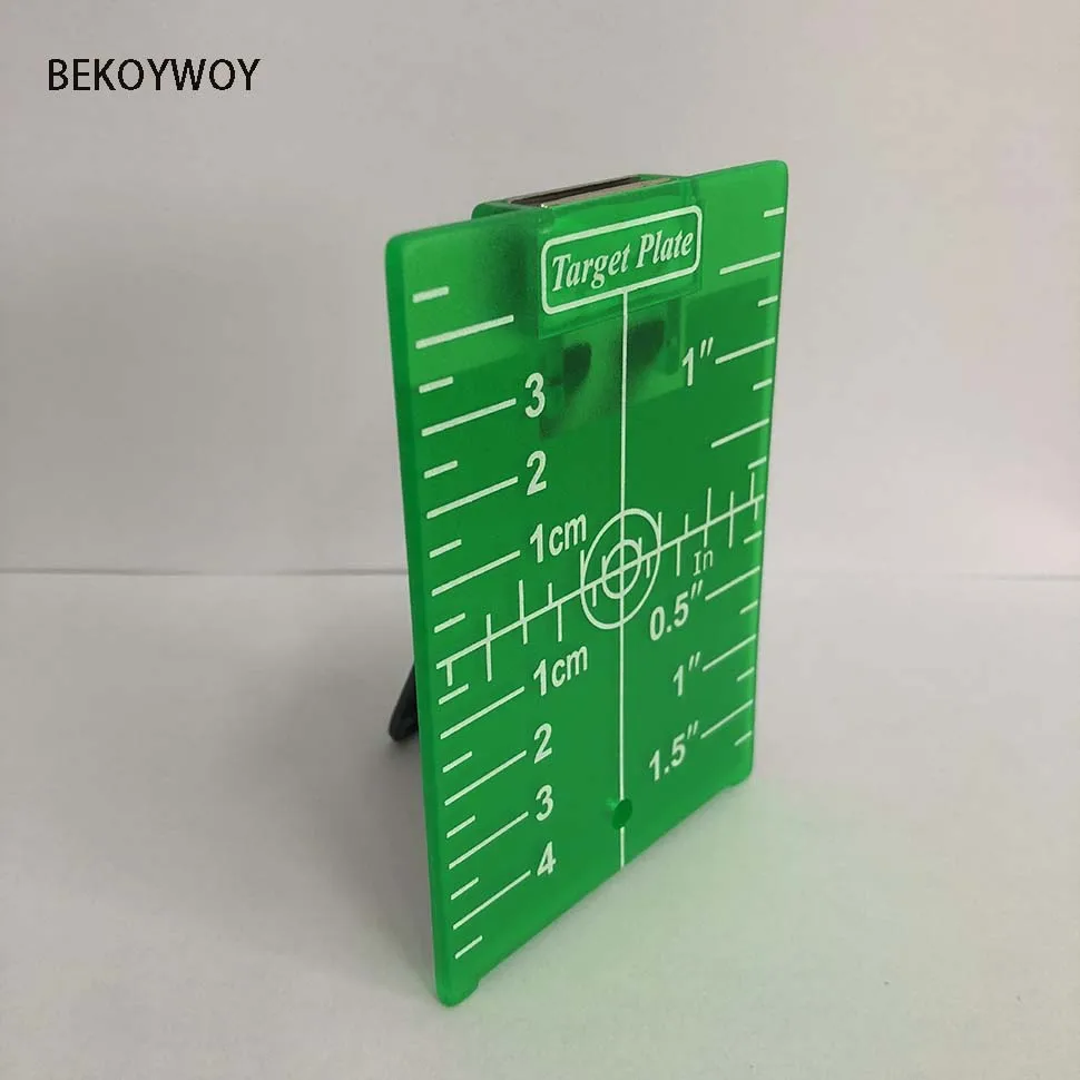 

BEKOYWOY Green Target Plate Card For Green Beam Cross Line Laser Levels Laser Enhancement Can be Magnetic/Hanging On