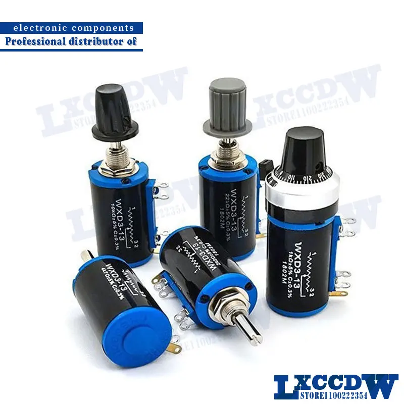 

1 шт. WXD3-12-1W 100 220 470 1 K 2K2 3K3 4K7 10K 22K 33K 47K Ohm 100R 220R 470R 2,2 K 3,3 K 4,7 K WXD3-12 1 Вт потенциометр + 1 ручка