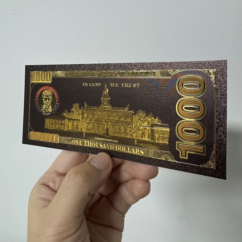Банкноты Cool Trump Black Goden 2024 Боевая карта Сделай Америку Великий Дональд Трамп