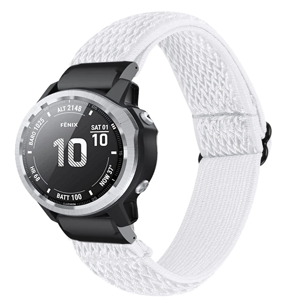Новый эластичный нейлоновый ремешок 20 22 мм для Garmin Fenix 7 6S 5 Plus подход S62 S60 Плетеный