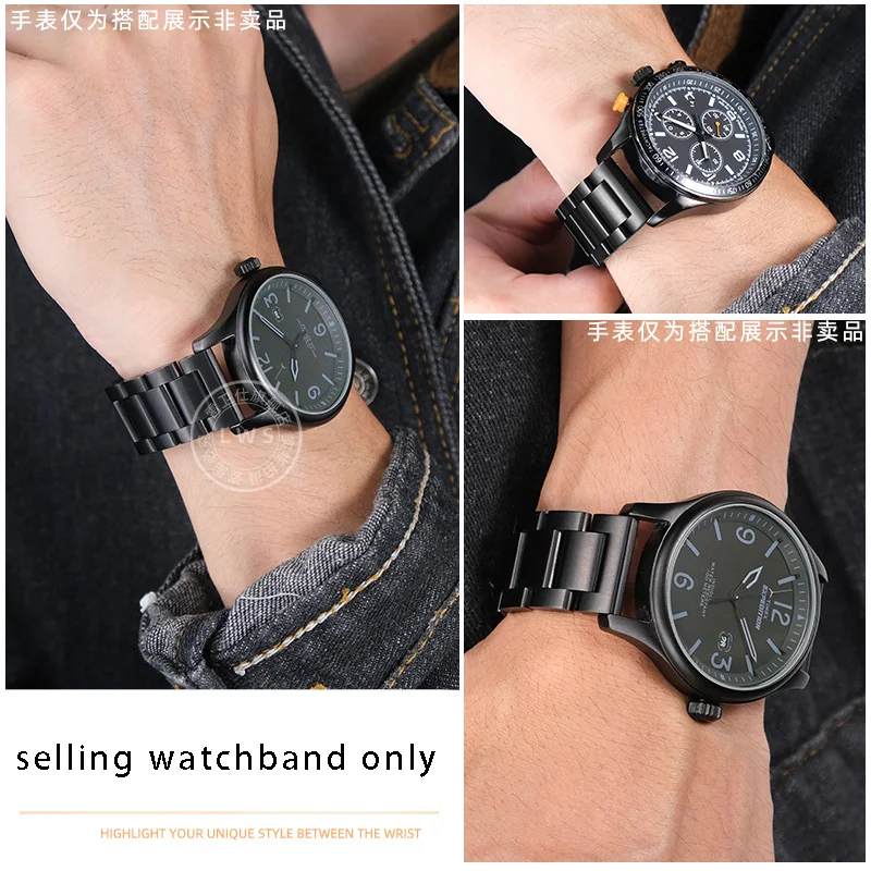 Ремешок из нержавеющей стали 20 мм 22 для Armani Black Knight AR1970 1981 2447 0389 60008 ремешок часов