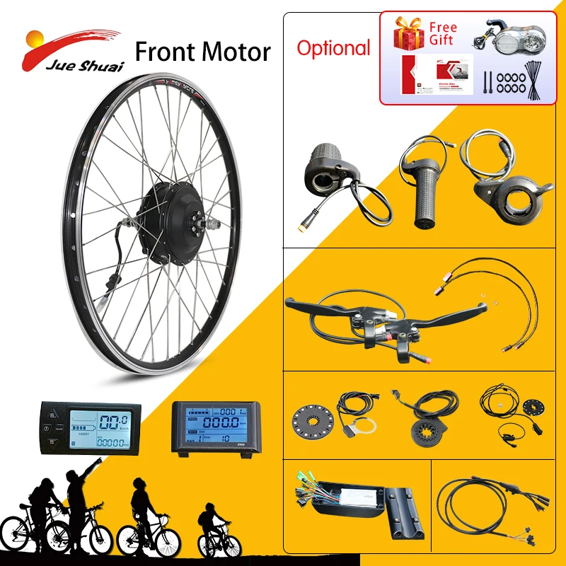 

Комплект для электровелосипеда, высокоскоростной 48 в 500 Вт, бесщеточный мотор-колесо, переднее колесо