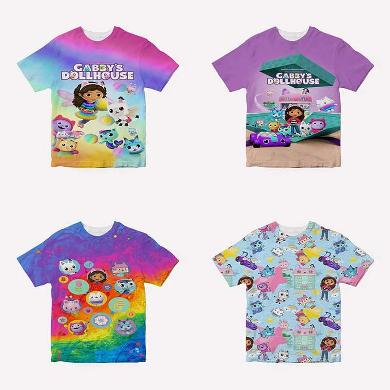 Футболка с мультяшным Габи для кукольного домика детская одежда малышей 3D-печать