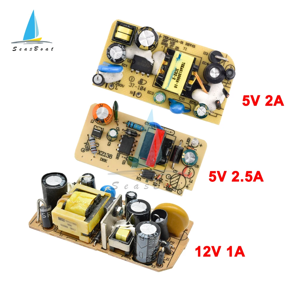

AC-DC 5 в 2A/2.5A 12 В 1A импульсный модуль питания Оголенная цепь от 220 В до 5 в 12 В плата для замены/ремонта