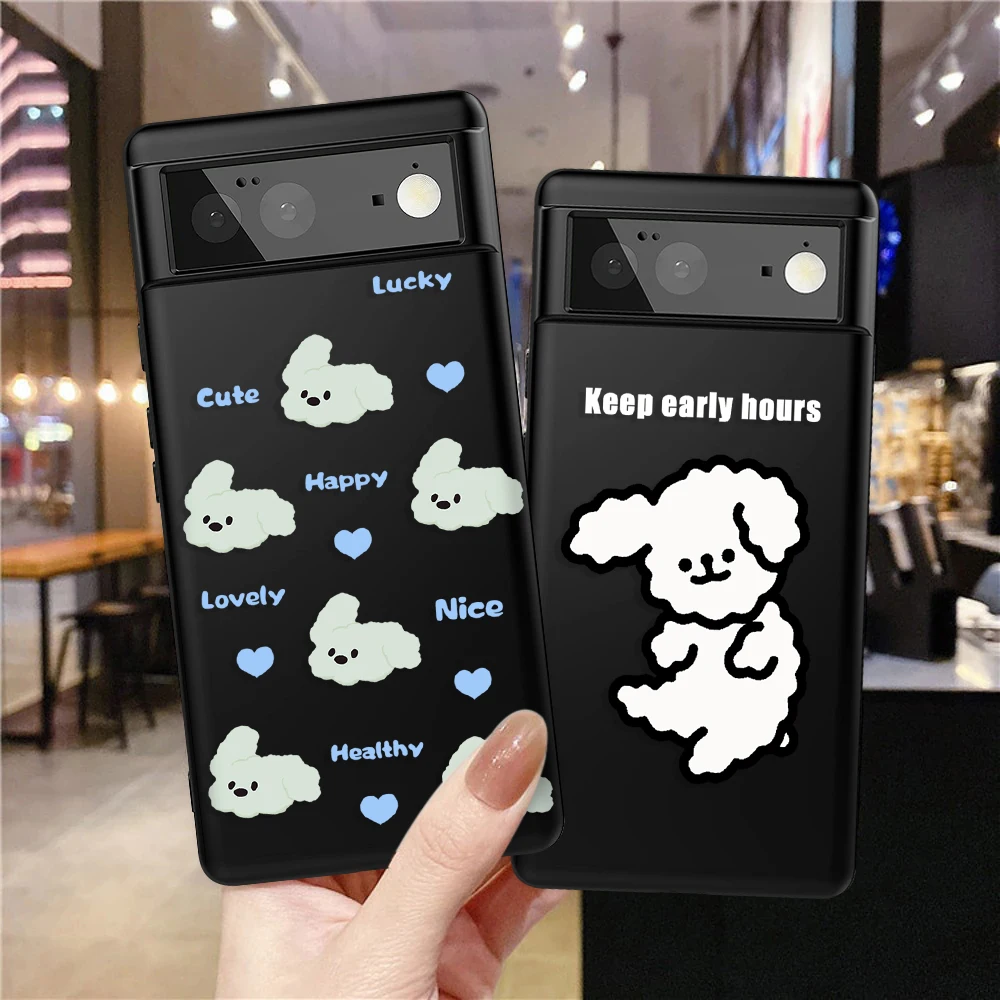 

Cartoon Cute Dog Phone Case for Google Pixel 7a 7Pro 7 6a 6 6Pro 5 5a 5G 4XL 4 2 3XL 2XL 3 3a 3aXL 4a Cover Soft TPU Capinha