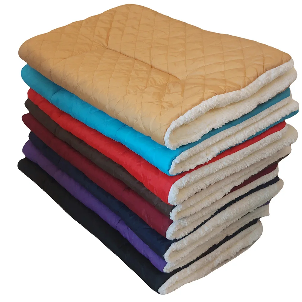 

Large Dog Bed Thickened Dog Mat Pet Cat Soft Lamb Fleece Pad Blanket Puppy Bed Mat Cushion Home Washable Rug Warm Pet Supplies