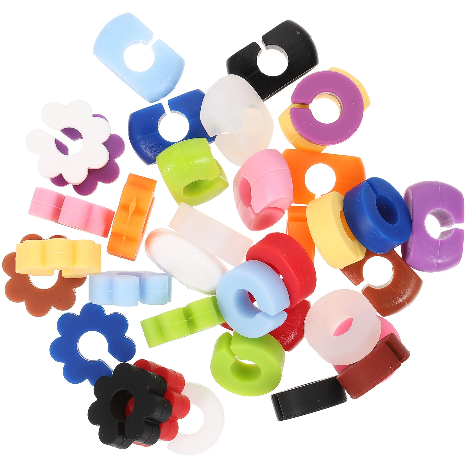 

36 Pcs Glass Logo Ring Creative Shaped Cup Markers Portable Tongue Drink Glasses Wear-resistant Charms Party Decorative