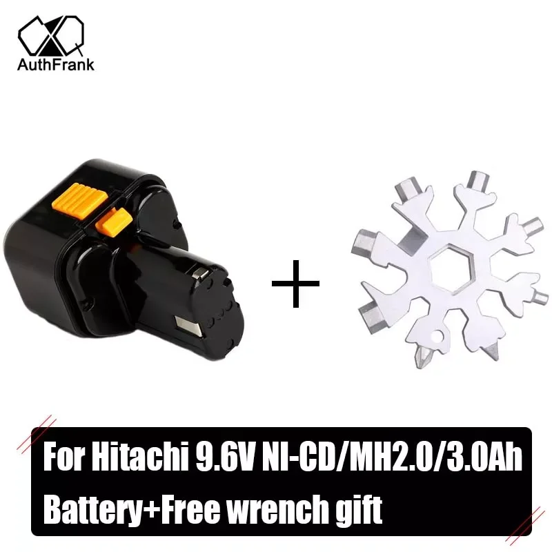 

for Hitachi 9.6V power tool battery Ni cd FEB9S B3 EB9 EB912S EB914 EB924 321654 EEB9H FDS9DVA EB 926H EB930H Free wrench gift