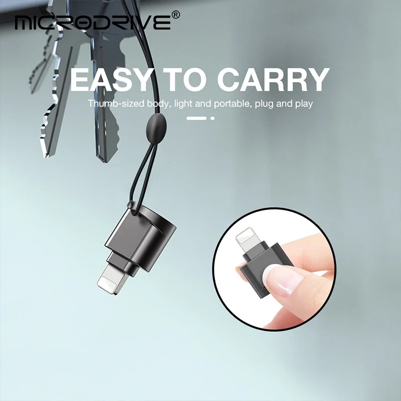 Супер мини USB флеш-накопитель 16-256 ГБ флешка SD кардридер для телефона 6Plus/7/7Plus/8/11/X