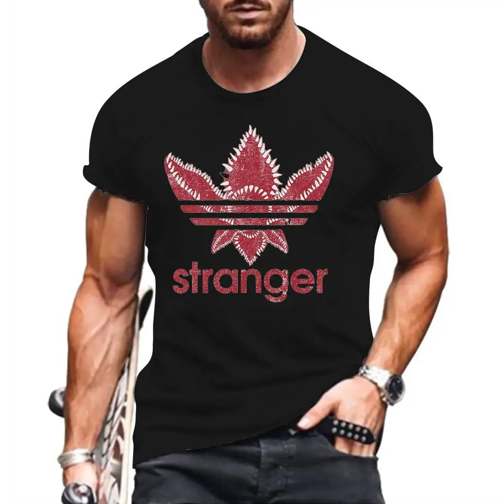 

Harajuku Stranger Things Men's T-shirt Short Sleeve New Streetwear High Quality 2022 Couple Fashion Essentials Anime Party Y2k