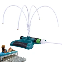 outdoor stand misting cooling system 4 bendable misting branches 26 24ft water supply hose for pet cooling kids water playing