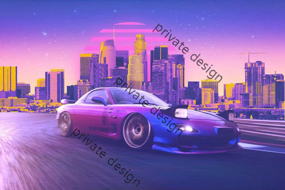 

Rx 7 Drift Tin Plates Room Decor Aesthetic Retro Vintage Metal SignNeon Sign For Art Club Man Cave Cafe Pub Poster Not Light