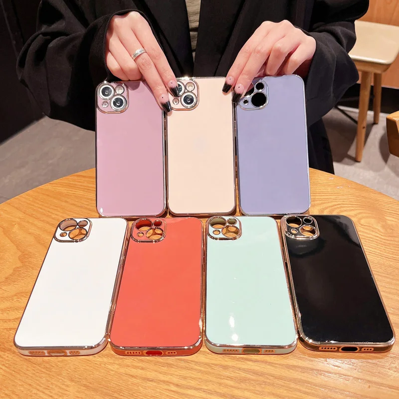 

Soft Electroplat Solid Color Soft Case For VIVO IQOO Z7 Z7X 11 10 9 8 Y75 Y67 Y79 V7 Z5X Z1 S1 V15 X NOTE NEX 3 Z6X pro Cover