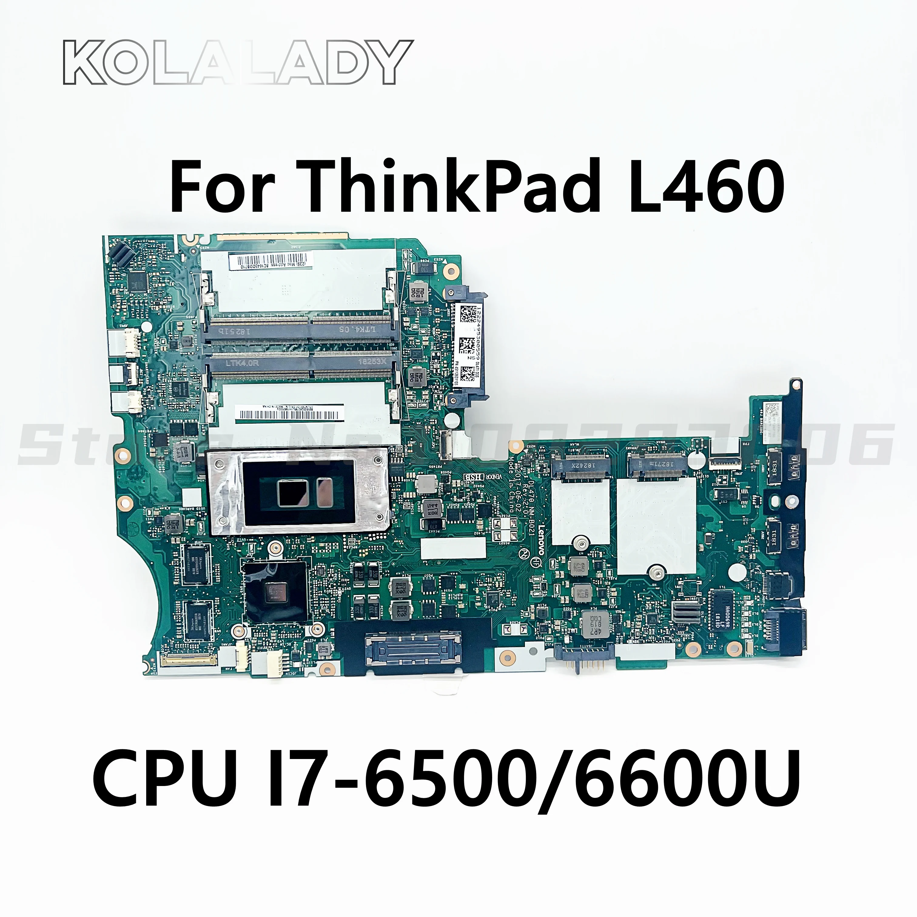 Материнская плата L460 для ноутбука Thinkpad 20FV BL460 NM-A651 CPU:I7-6500/6600U GPU: R5 M330 2 ГБ DDR3 FRU 01AW274