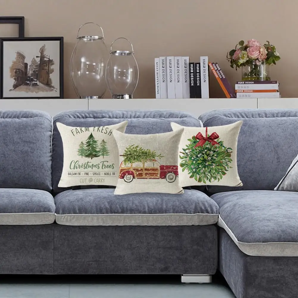 Яркий элегантный праздничный чехол для подушки повседневной жизни |