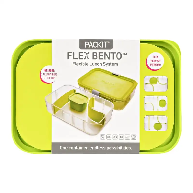 

Bento Box Food Storage Container, Lime