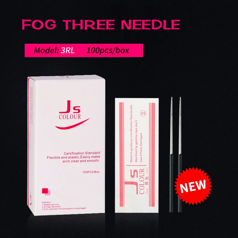 

100PCS Semi-Permanent Microblading Needle 3RL 5RS Round Sterile Makeup Manual Fog Needle Eyebrow Disposable Tattoo Manual 3D Pen