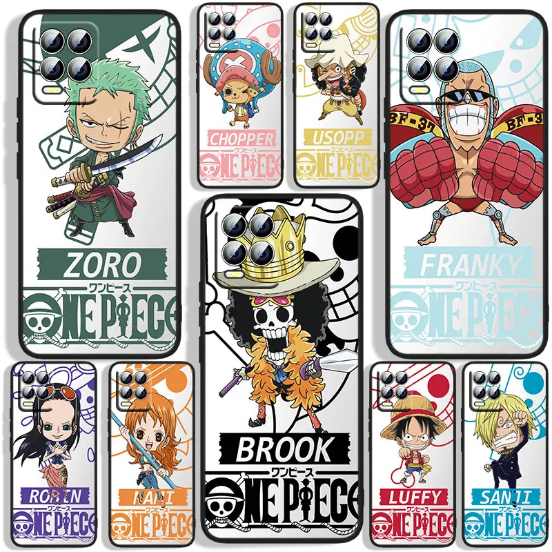 

Anime Ones Pieces Character Phone Case For OPPO Realme C2 C3 C11 C20 C21 C21Y Q3S Q5i X2 X3 GT Neo2 GT2 GT Neo3 Black Cover Soft