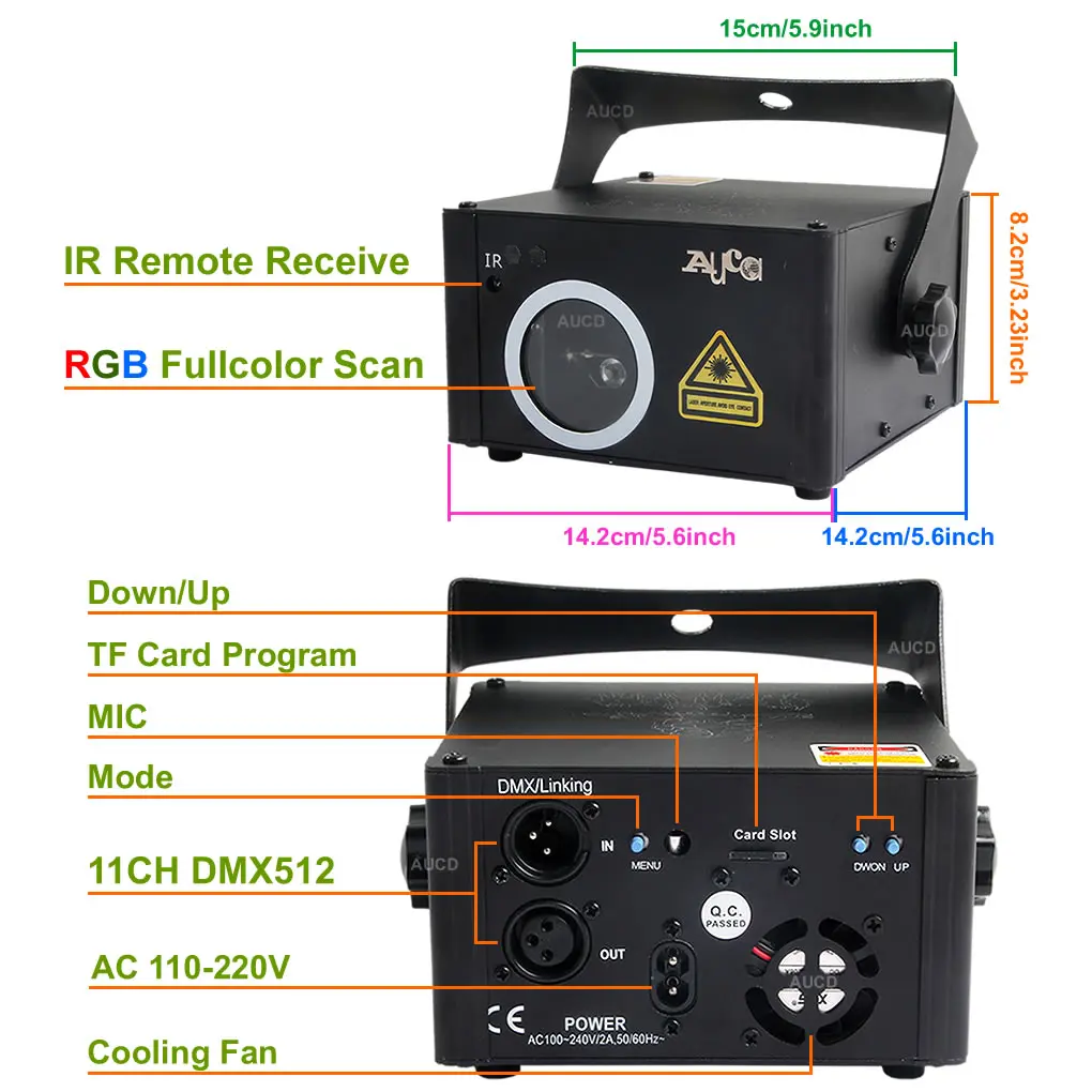 DMX512 RGB SD программная карта лазерный прожектор с сканированием светильник DJ диско