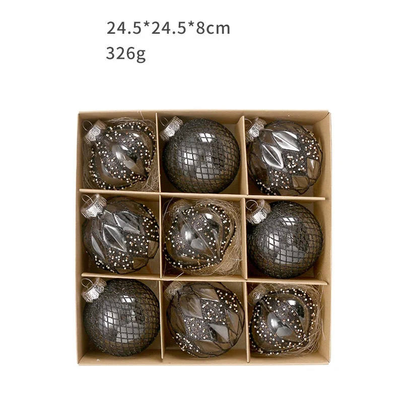 

Елочные шары Adornos 8 см, набор 9 шт.